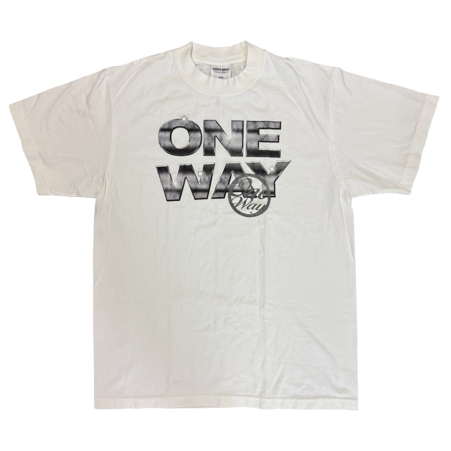 WHITE "STEEL STATEMENT" TEE
