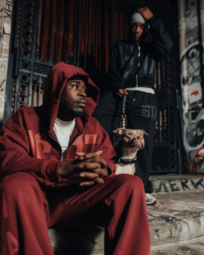 1617 'OG' HOODIE [CRIMSON]