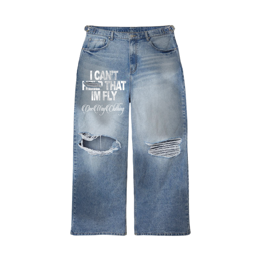 "IM FLY" Denim Jeans