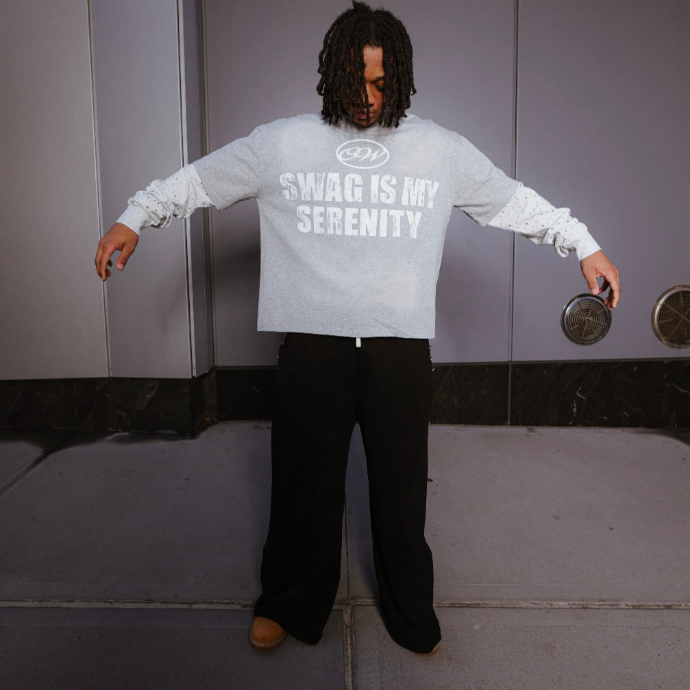 Gray "SWAG IS MY SERENITY" Thermal