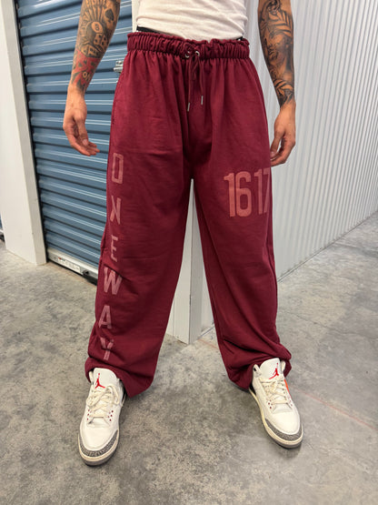 1617 'OG' SWEATPANTS [CRIMSON]