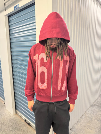 1617 'OG' HOODIE [CRIMSON]
