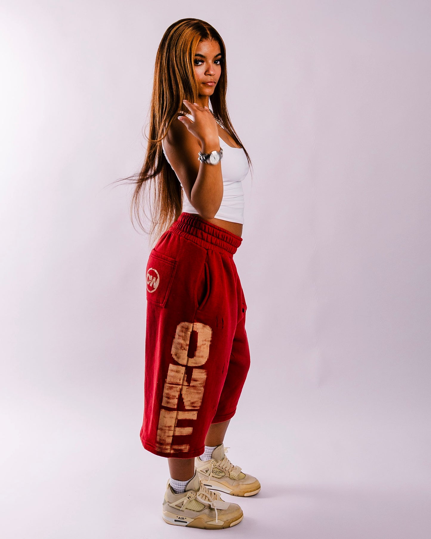 "Bloodstone" Capri Shorts