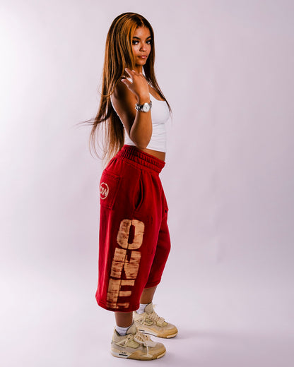 "Bloodstone" Capri Shorts