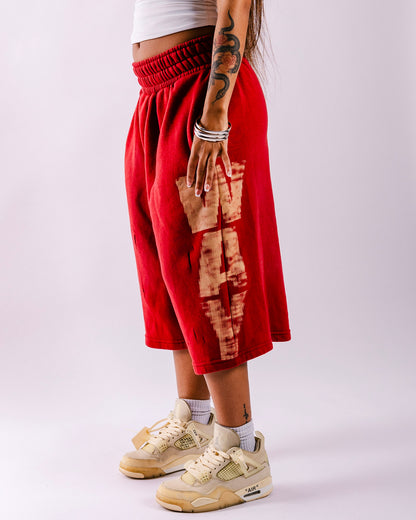 "Bloodstone" Capri Shorts