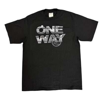 BLACK "STEEL STATEMENT" TEE