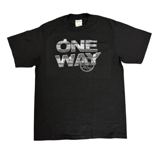 BLACK "STEEL STATEMENT" TEE
