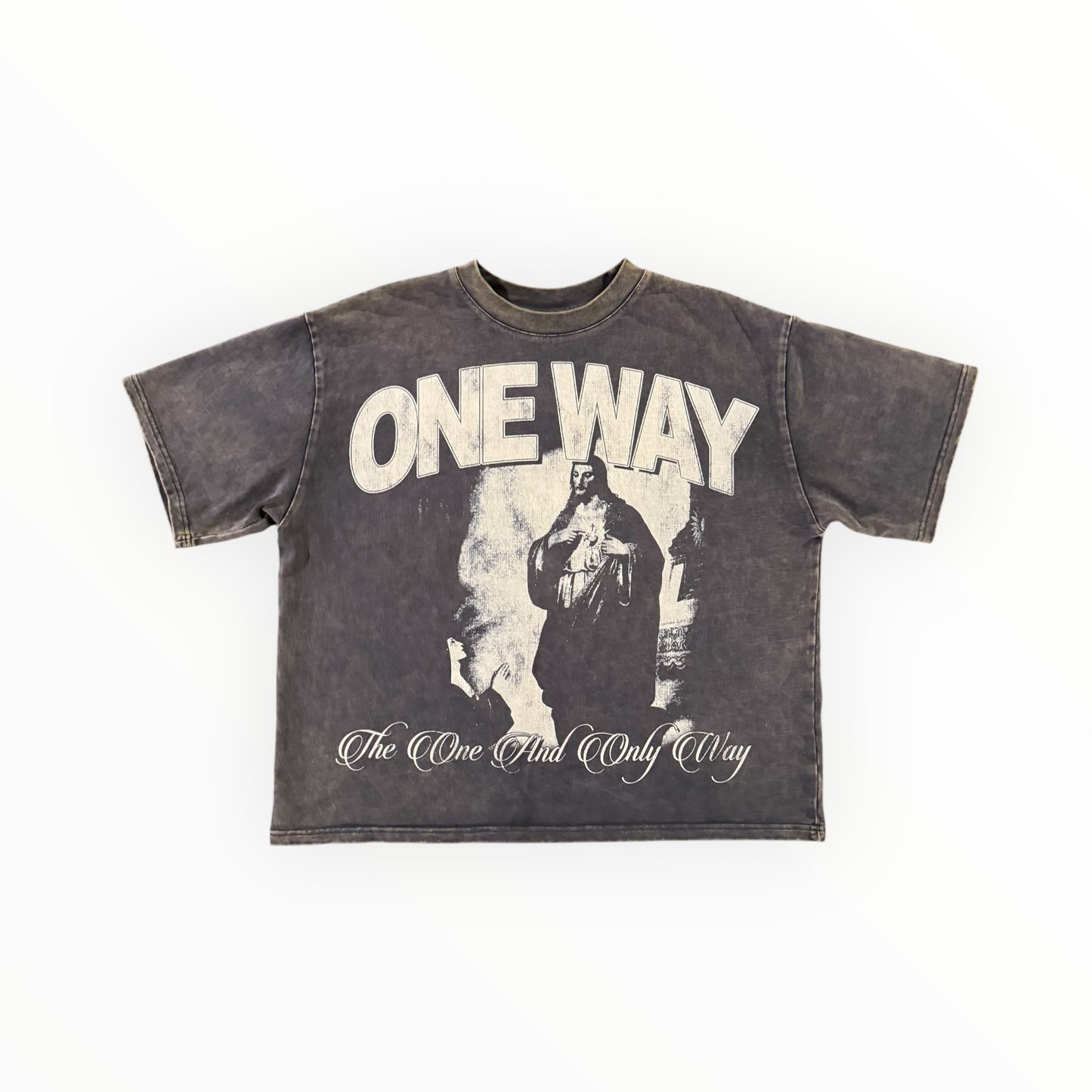 "Ashen" Jesus Saves Tee