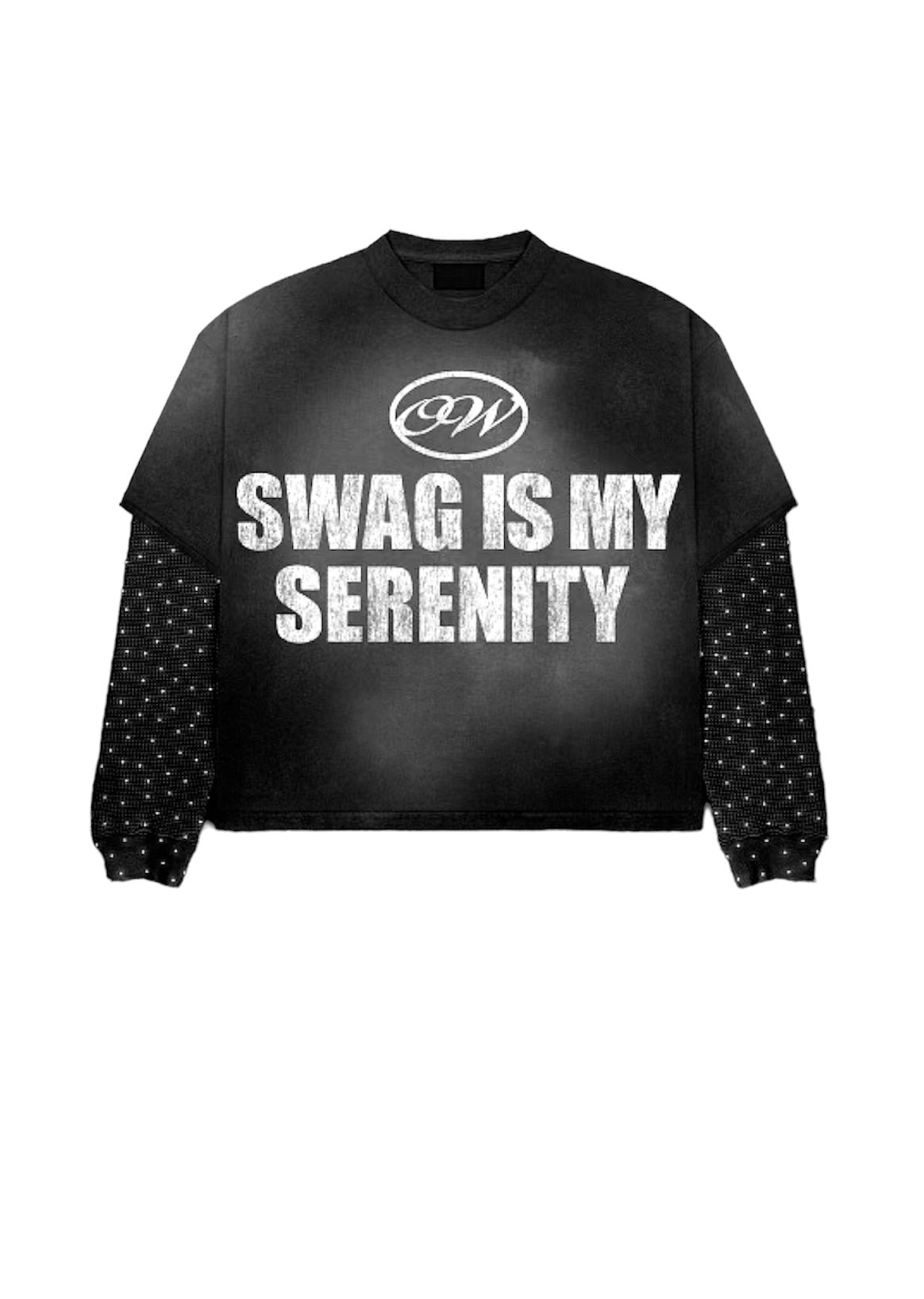 Black "SWAG IS MY SERENITY" Thermal