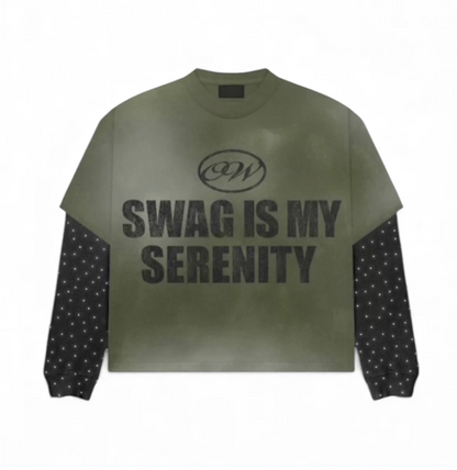 Olive "SWAG IS MY SERENITY" Thermal